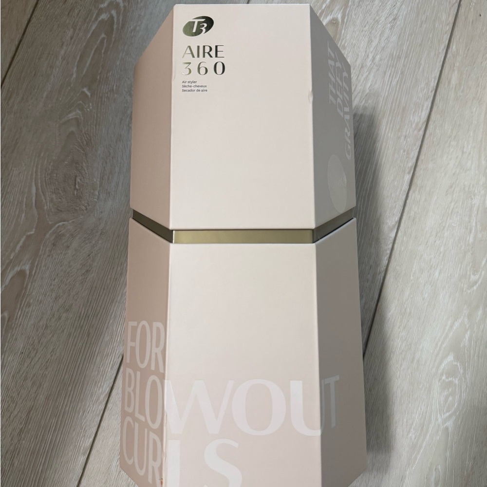 T3 AIRE 360 Hair Styling Set - Blush Pink with Gold Accents